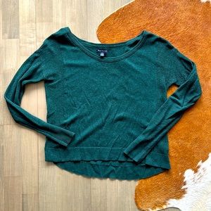 XS American Eagle hunter green sweater.